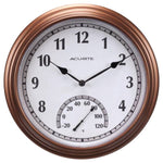13.5" Copper Clock and Thermometer - Zogies Deals