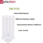 Utilitech CFL 75-Watt EQ T5 Daylight Flood CFL Light Bul - Zogies Deals