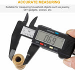 Digital Caliper Electronic Gauge Carbon Fiber Vernier Micrometer Ruler 150mm 6