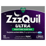 ZzzQuil Ultra Nighttime Sleep Aid Tablets, 12 CT, sleeping medicine, Zogies Deals