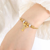 18K gold classic and fashionable 26 letter design versatile bracelet