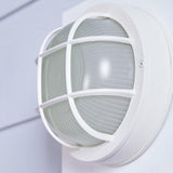 LED integrated light White finish Outdoor wet rated Frosted light - Zogies Deals