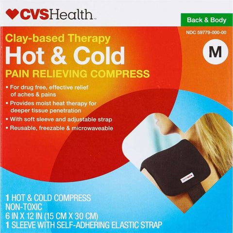 CVS Health Clay-Based Therapy Hot & Cold Pad Compress - Zogies Deals