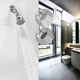 2-Spray Settings 2.92 In. Wall Mount Fixed Adjustable Shower Head In Chrome, shower head, Zogies Deals