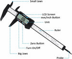 Digital Caliper Electronic Gauge Carbon Fiber Vernier Micrometer Ruler 150mm 6