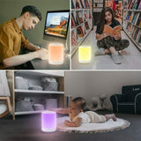 Wireless Night Light Bluetooth Speaker Color Changing Touch Control Desk Lamp, speaker, Zogies Deals