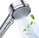 High Pressure Filtered Shower Head Handheld With ON OFF Switch, 3 Spray Setting Modes Without Hose, Shower Head, Zogies Deals