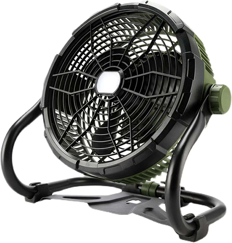 12V Camping Fan With LED Lights Exterior Large Cooling Desk Fans With  5200Ah Battery For Tourism Emergency Outages, Zogies Deals