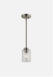 Kichler Brushed Nickel Transitional Clear Glass Cone Mini Pendant Light - Zogies Deals