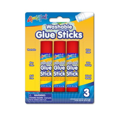 3pk 8g (.282 Oz) Washable Glue Stick - Blister Card - Zogies Deals