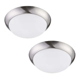Project Source 2-Pack 11-in W Brushed Nickel LED