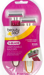 Beauty 360 5-Blade Disposable Razors (2 ct), razor blades, Razors & Razor Blades, Zogies Deals