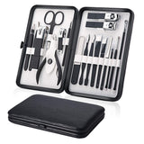 New 16 in 1 Nail Cutter Professional Stainless Steel Scissors Grooming Kit Art Cuticle Utility Tools Nail Clipper Manicure Set