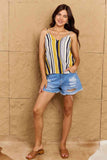 OOTD Make It Work Striped Scalloped Cami